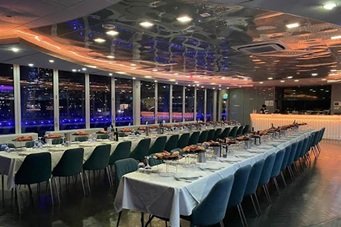 luxury dining on the Clearview Dinner Cruise