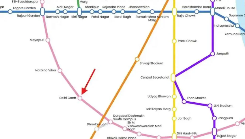 Delhi Cantt Metro Station