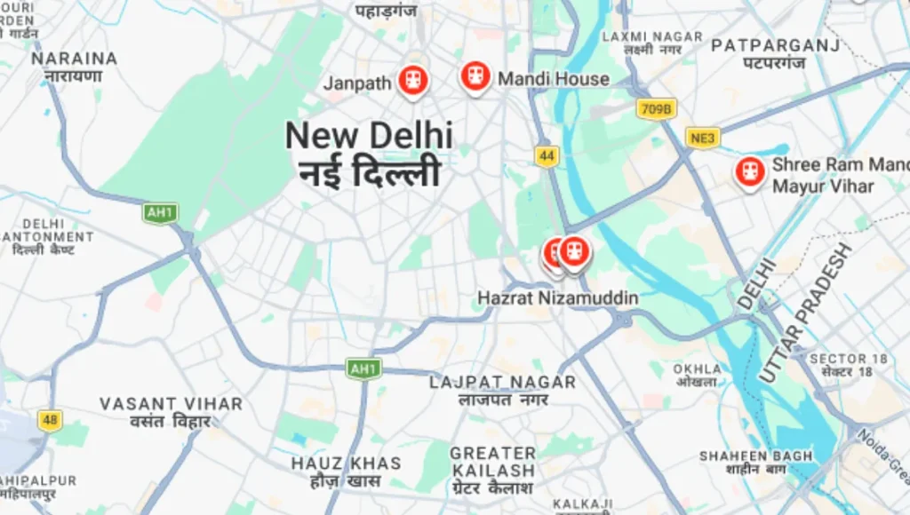 Hazrat Nizamuddin Railway Station Nearest Metro