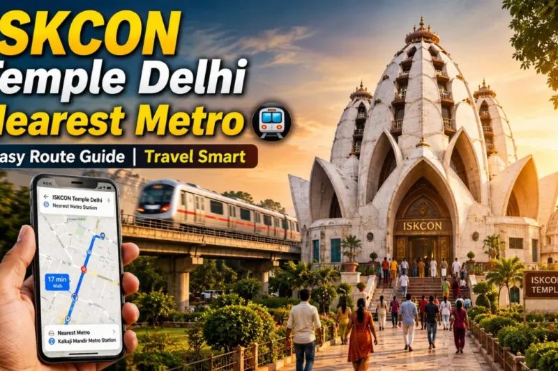 ISKCON temple delhi nearest metro